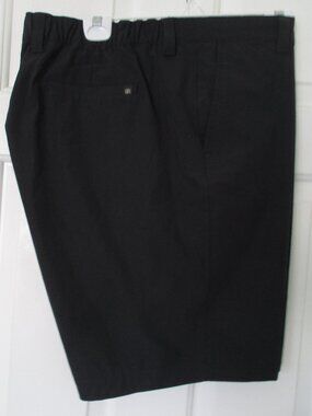 Banana Republic Mens Flat Front Black Elastic Stretch Short Pant NWOT- 40W-42W
